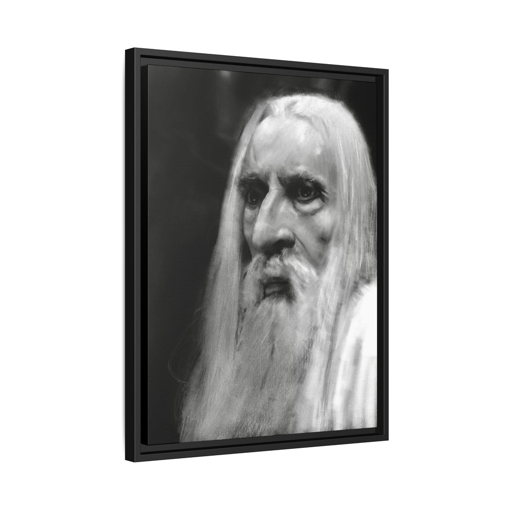 “white wizard” Matte Canvas, Framed (Multi-color)