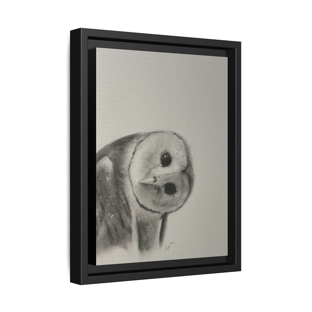 “Good Morning Owl” Matte Canvas, Framed (Multi-color)