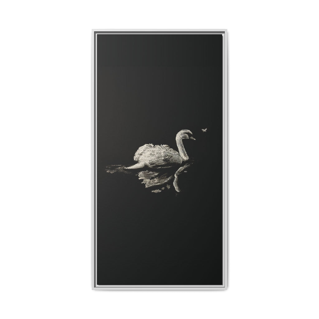 “Swan” Matte Canvas, Framed (Multi-color)