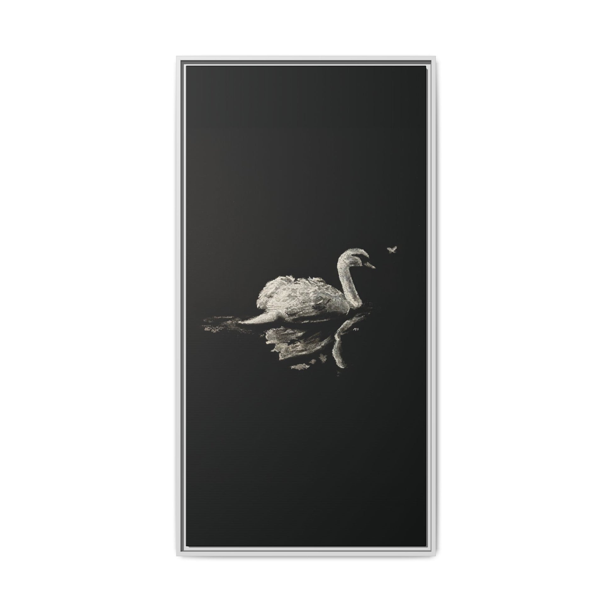 “Swan” Matte Canvas, Framed (Multi-color)