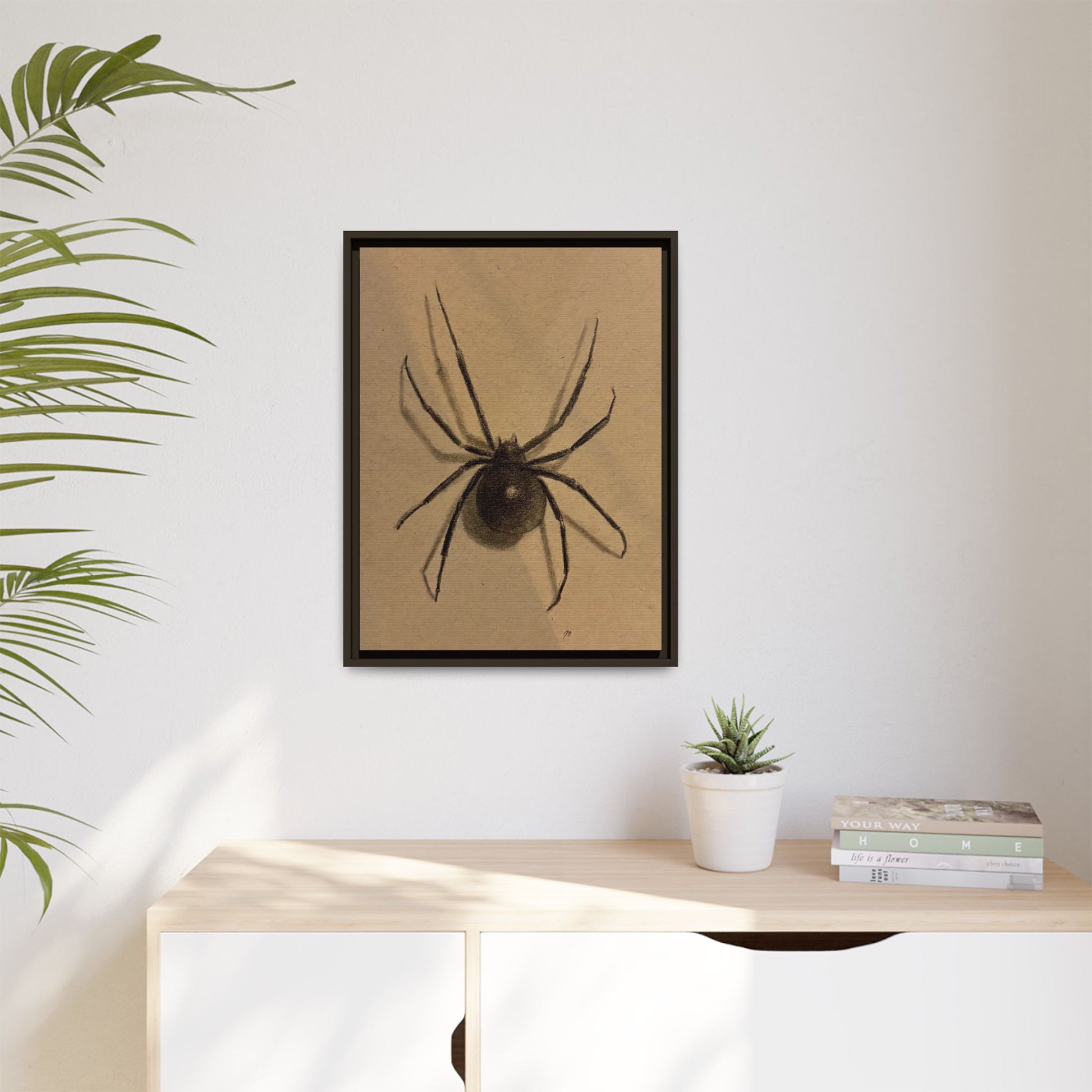 “Spider” Matte Canvas, Framed (Multi-color) Print
