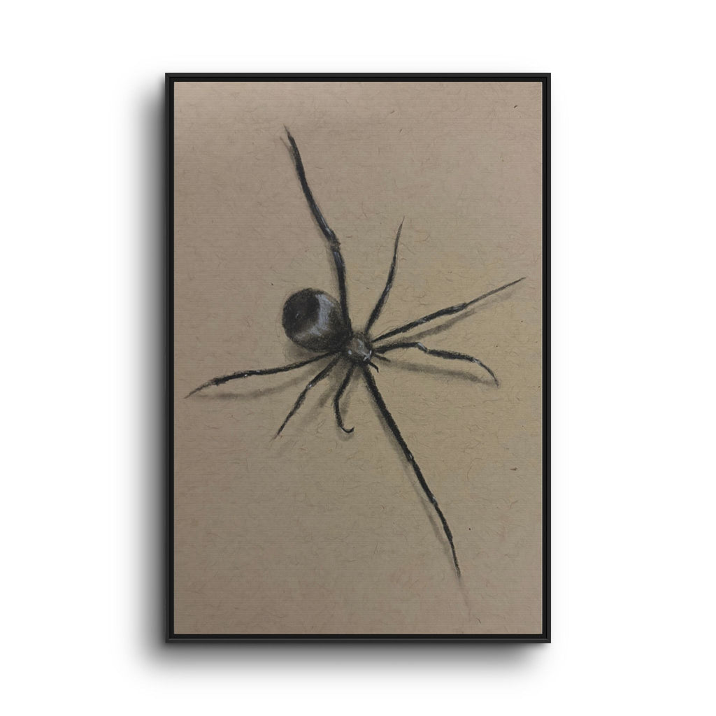 Framed Canvas Spider Wall Art
