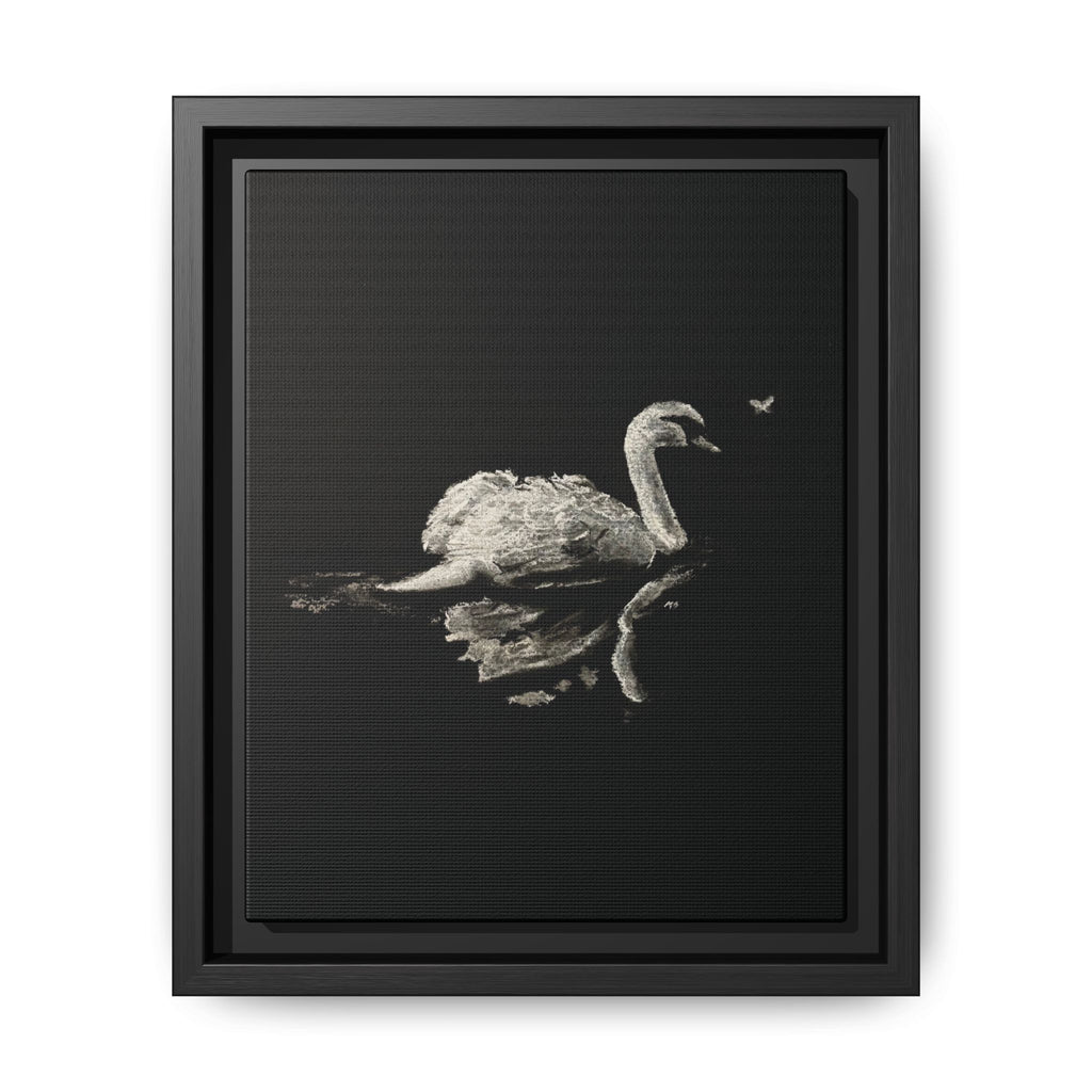 “Swan” Matte Canvas, Framed (Multi-color)