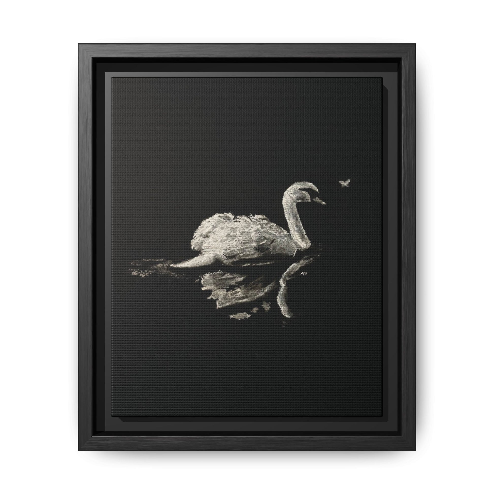 “Swan” Matte Canvas, Framed (Multi-color)