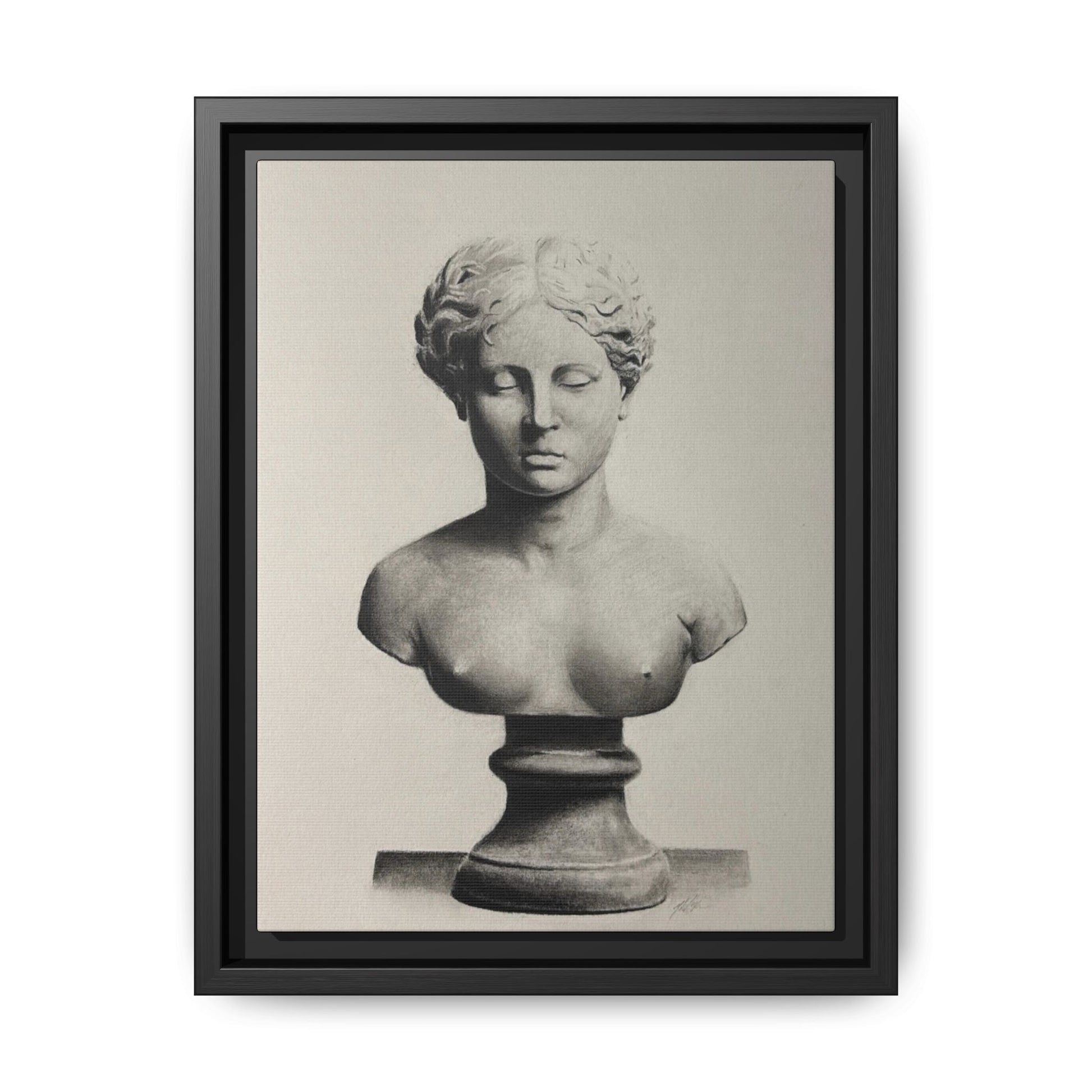 SCULPTURE Matte Canvas, Framed (Multi-color)