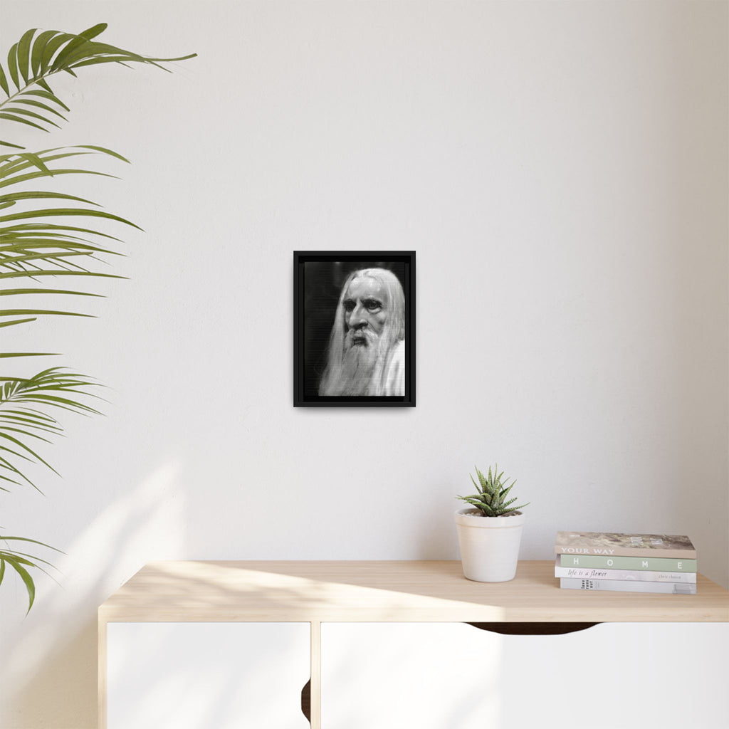 “white wizard” Matte Canvas, Framed (Multi-color)