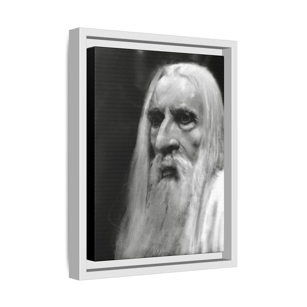 “white wizard” Matte Canvas, Framed (Multi-color)