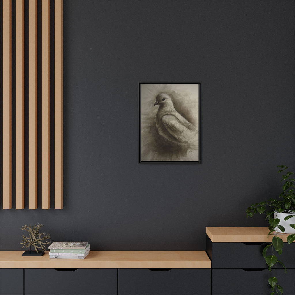 “Dove” Matte Canvas, Framed (Multi-color)
