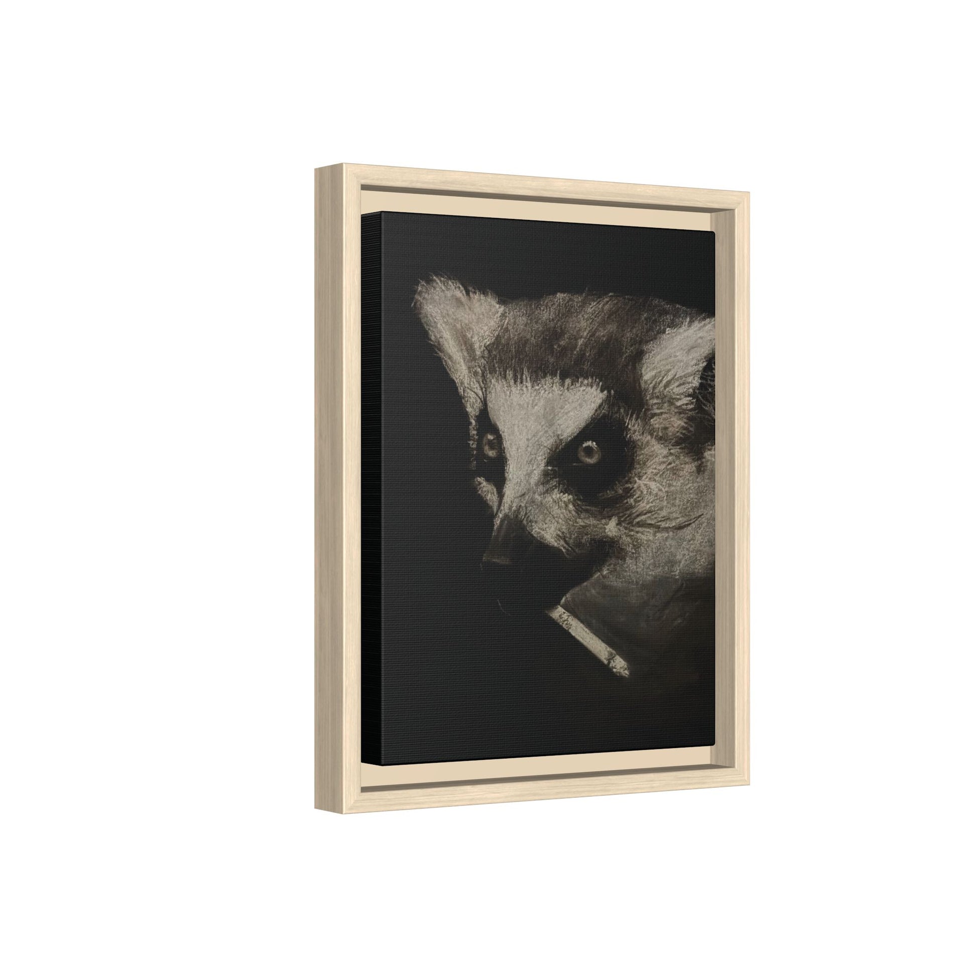 “Lemur” Matte Canvas, Framed (Multi-color)