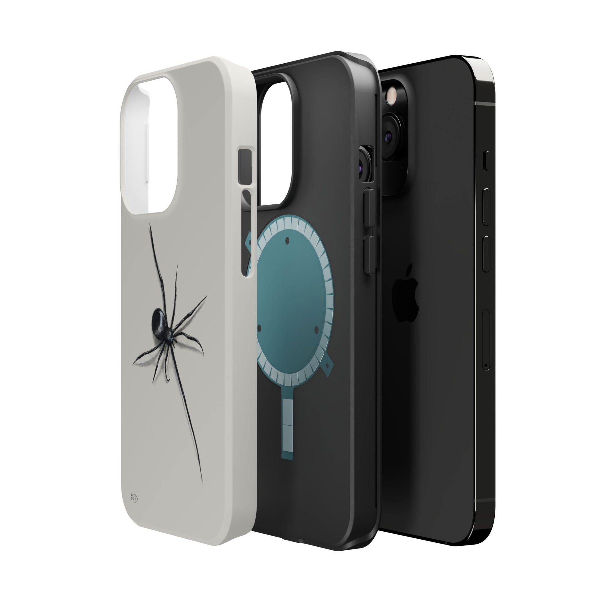 "ICY" Spider Sketch Magnetic Impact-Resistant Phone Case