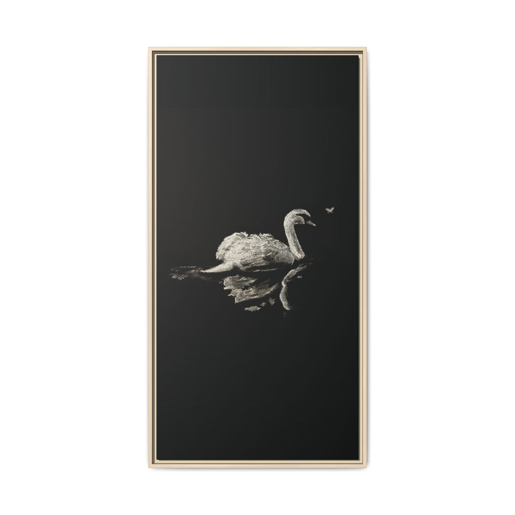 “Swan” Matte Canvas, Framed (Multi-color)