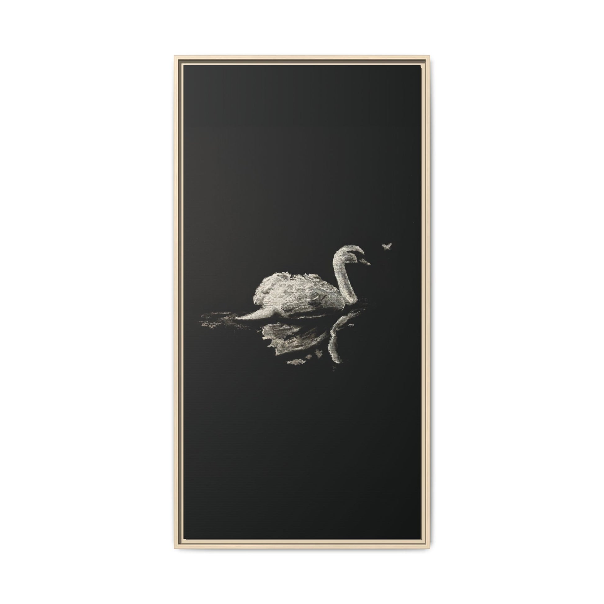 “Swan” Matte Canvas, Framed (Multi-color)