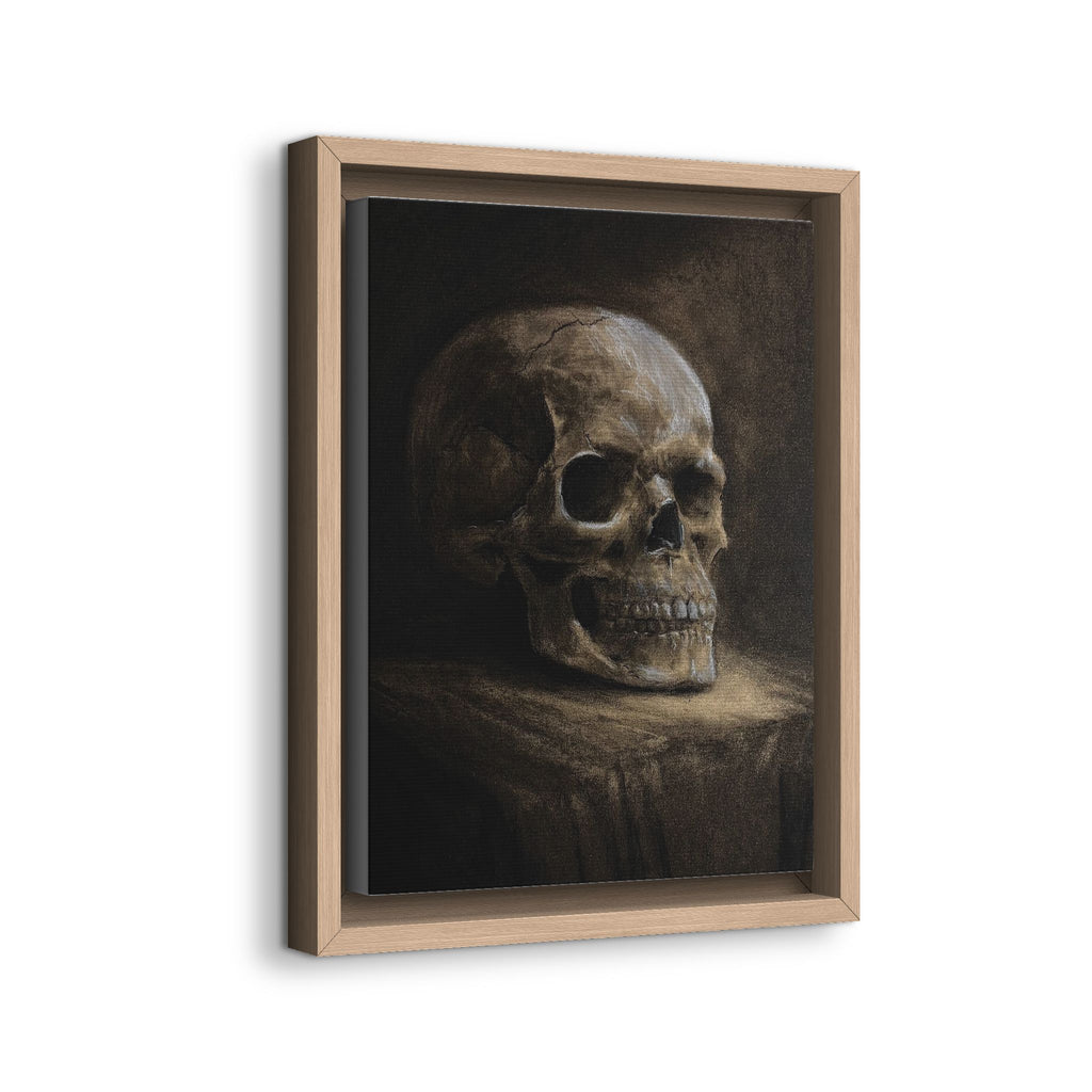 Framed Canvas Skull Portrait Wall Art