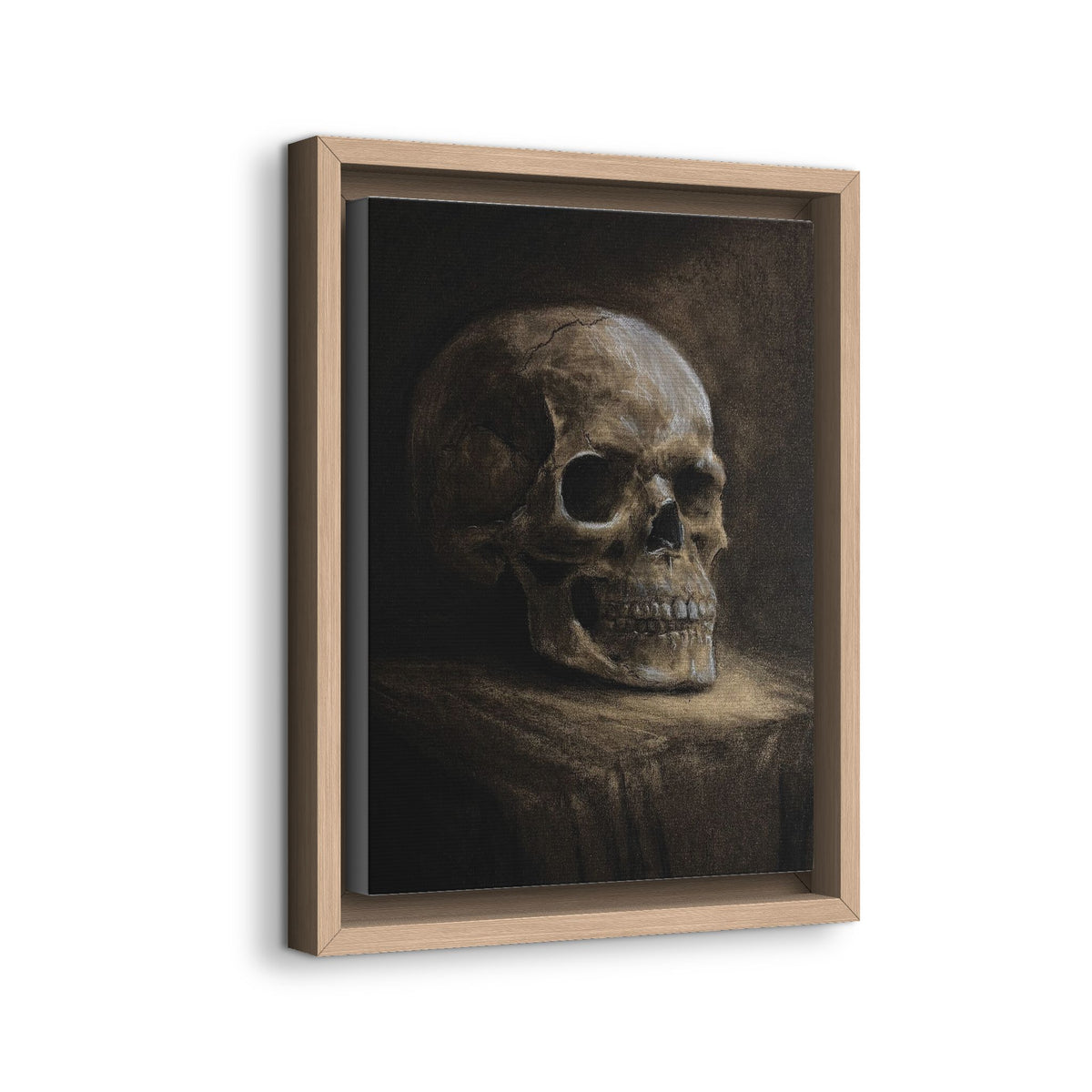 Framed Canvas Skull Portrait Wall Art