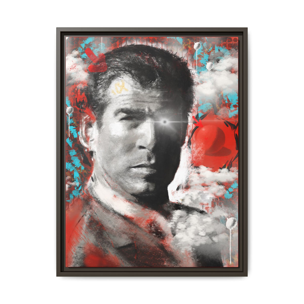 “James” Matte Canvas, Framed (Multi-color)