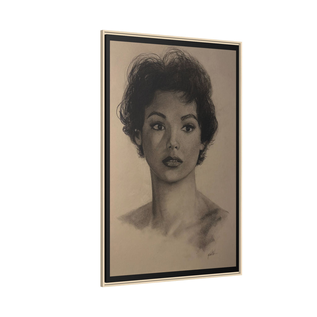“Still Gaze” Matte Canvas, Framed (Multi-color) PRINT