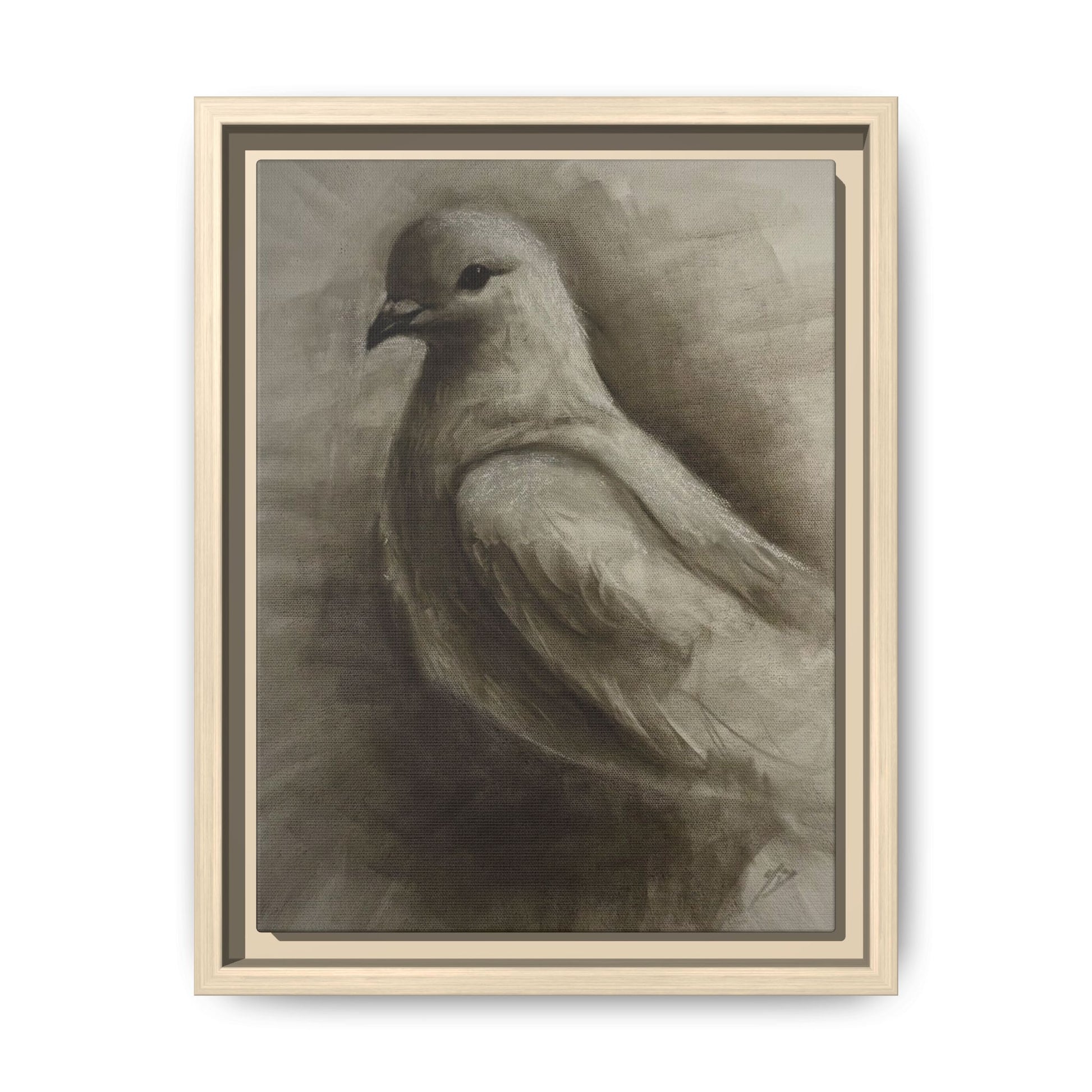 “Dove” Matte Canvas, Framed (Multi-color)