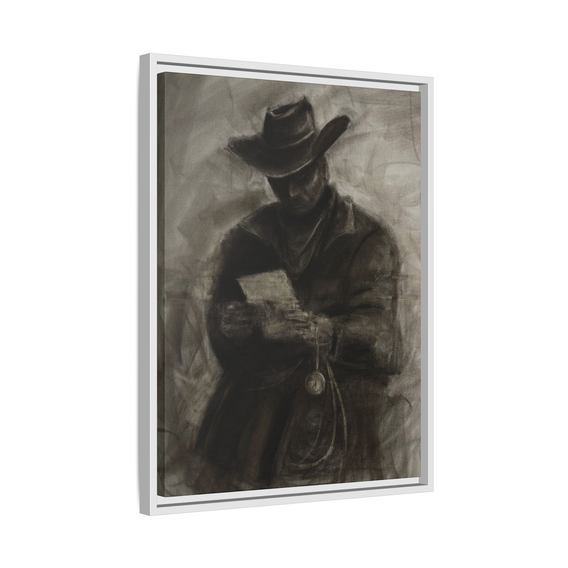 “Cowboy” Matte Canvas, Framed (Multi-color)