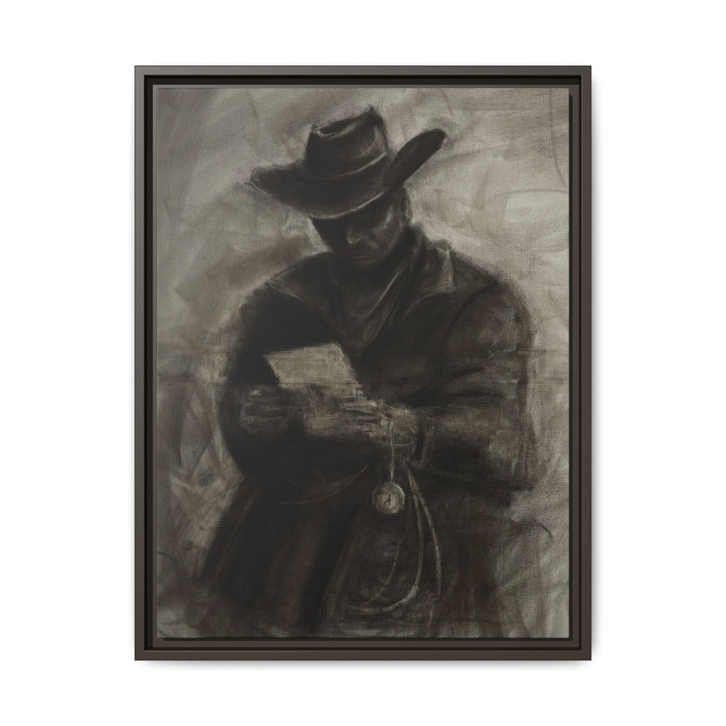 “Cowboy” Matte Canvas, Framed (Multi-color)