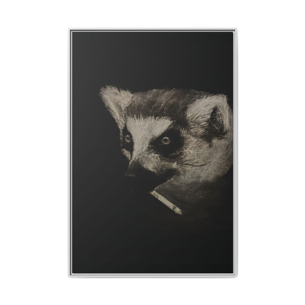 “Lemur” Matte Canvas, Framed (Multi-color)