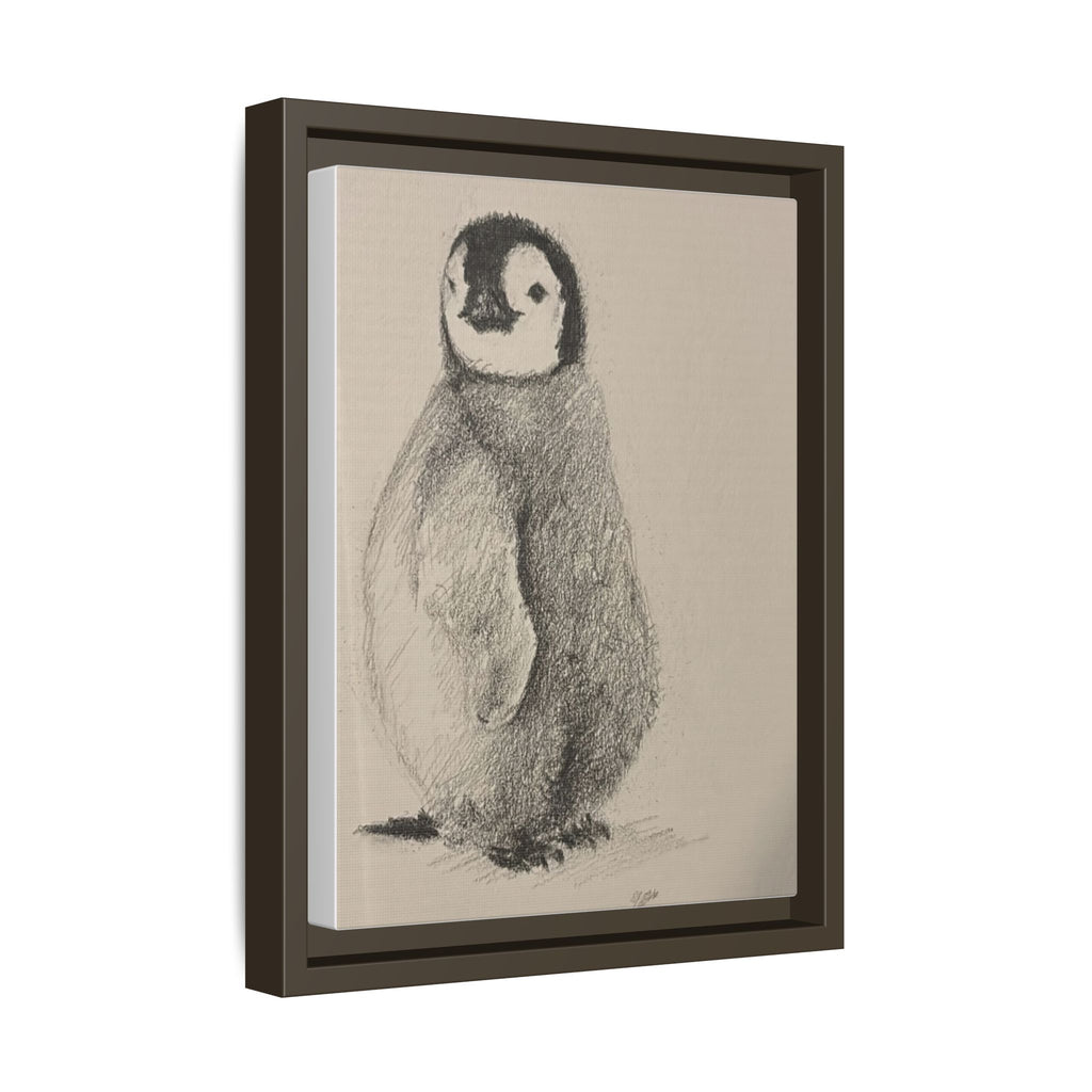 Penguin #4 Matte Canvas, Framed (Multi-color)