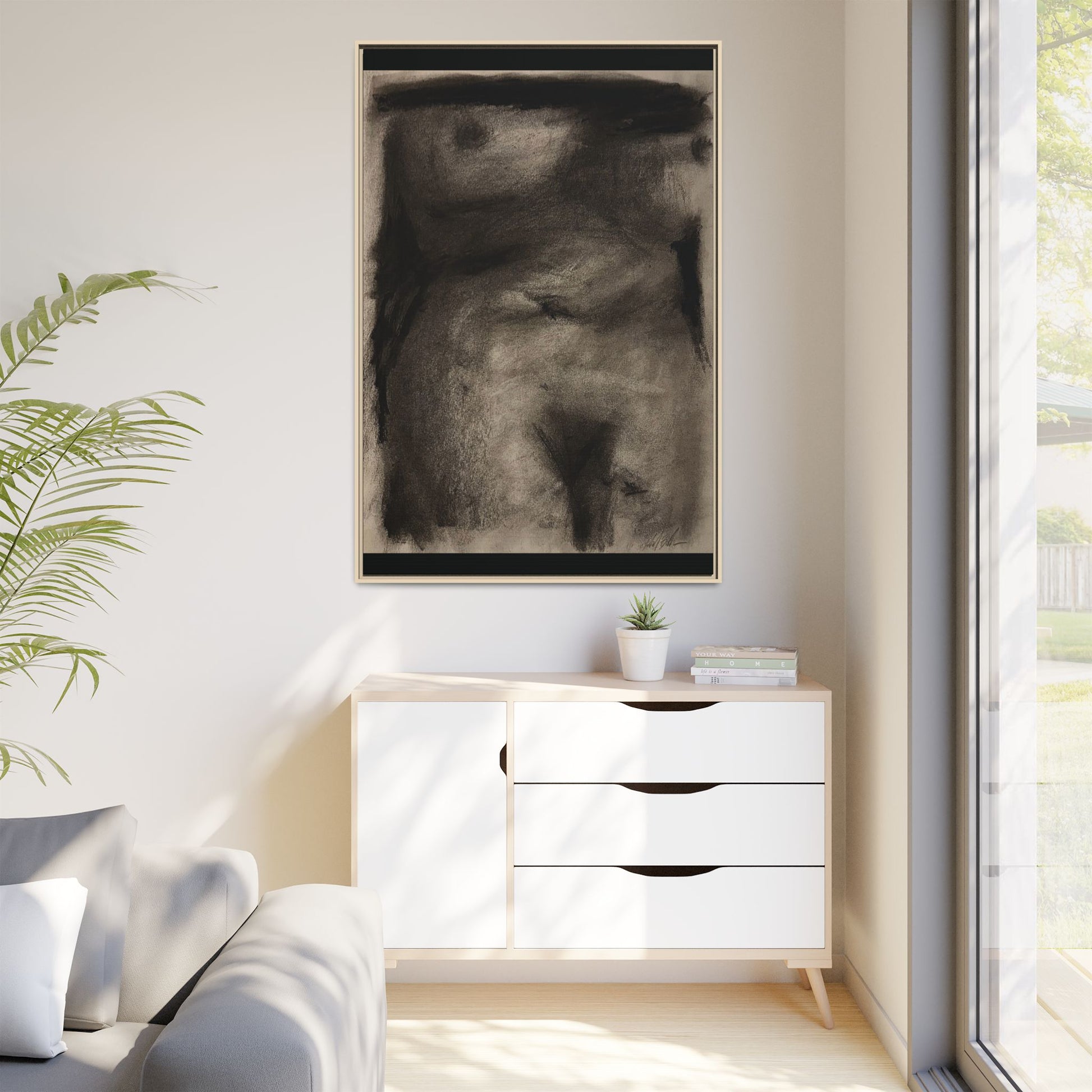 “The Price Of Intuition” Matte Canvas, Framed (Multi-color)