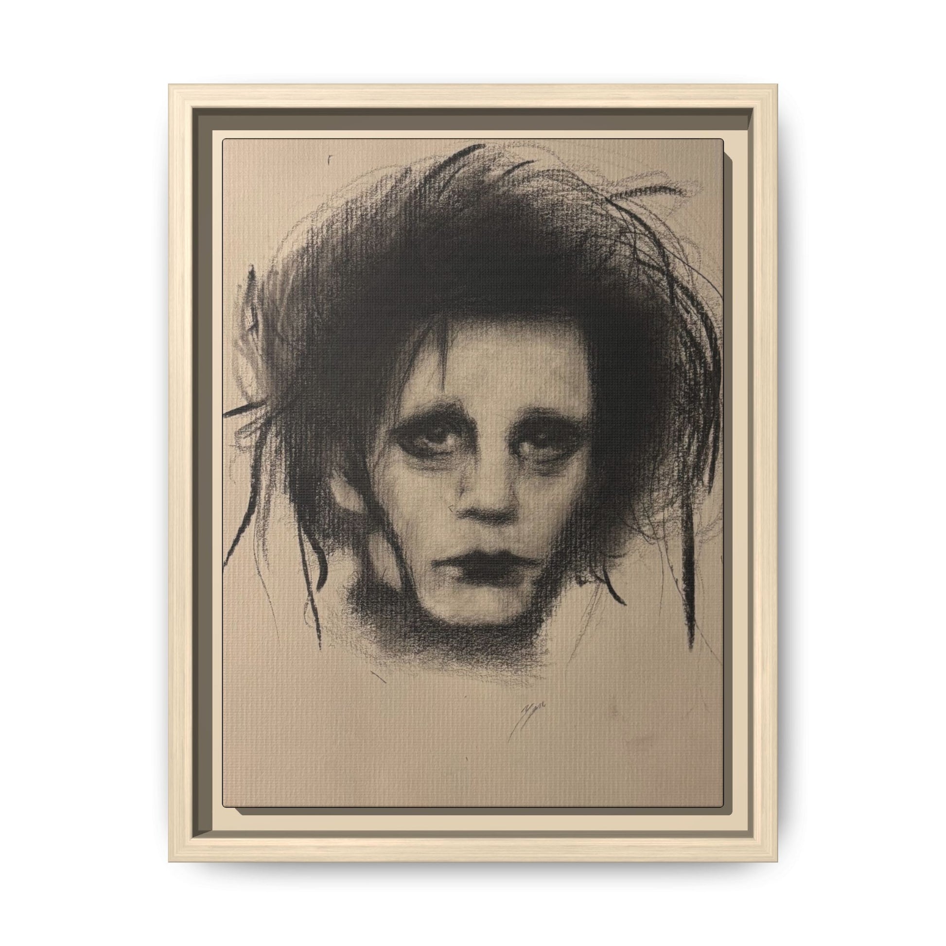 “Edward” Matte Canvas, Framed (Multi-color)