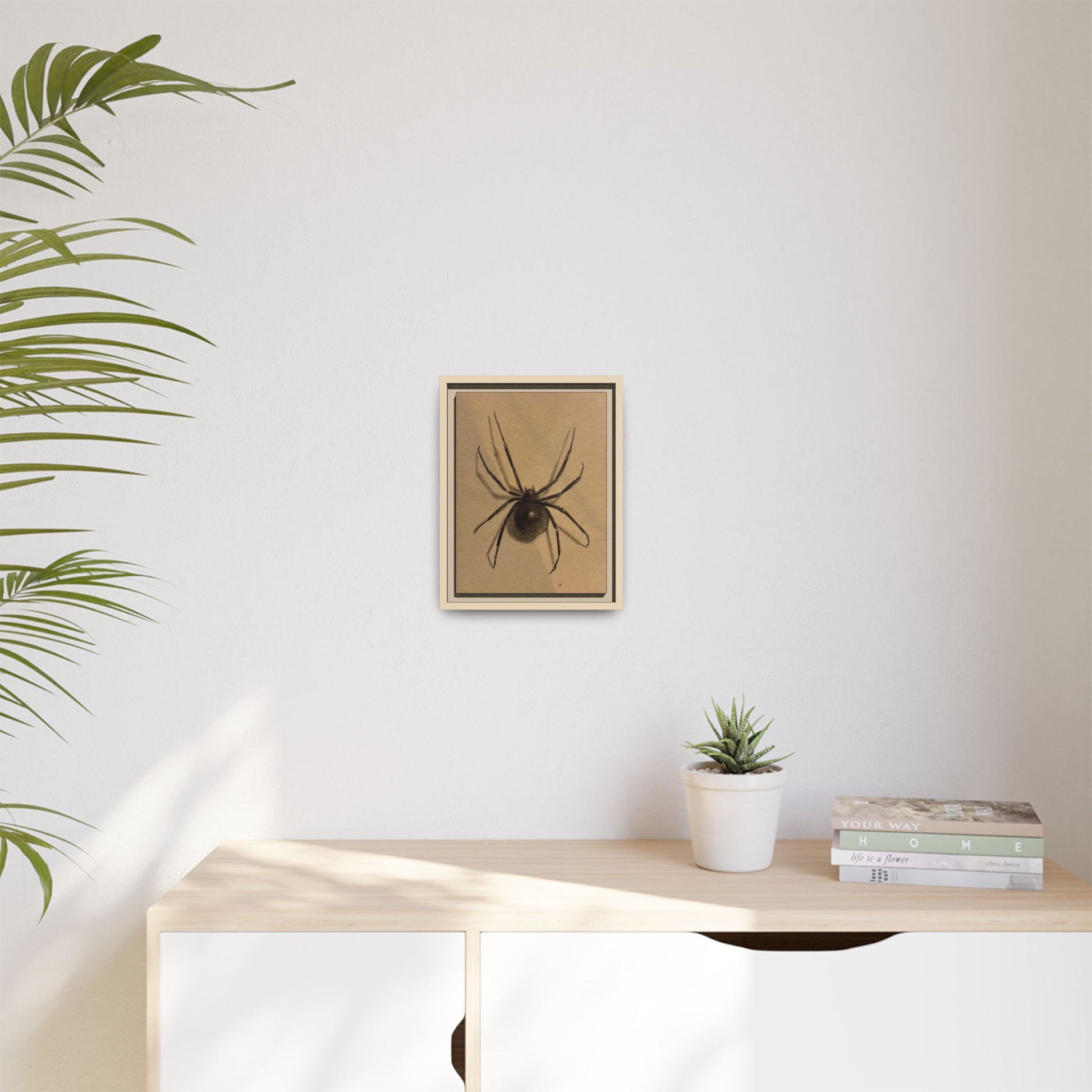“Spider” Matte Canvas, Framed (Multi-color) Print