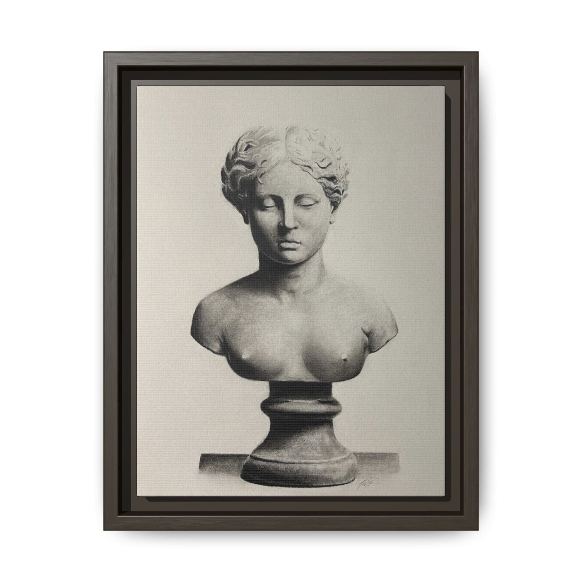 SCULPTURE Matte Canvas, Framed (Multi-color)