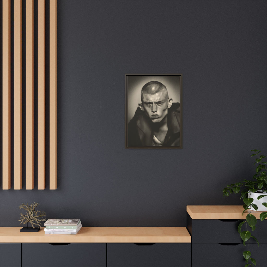 “Buzz Cut” Matte Canvas, Framed (Multi-color)