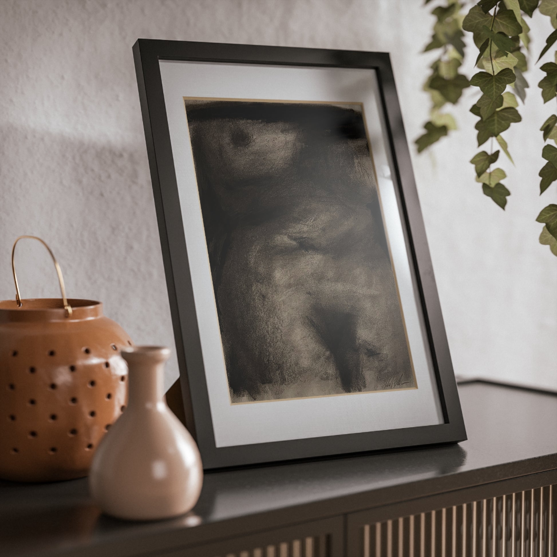 “The Price Of Intuition” Framed Posters, Black