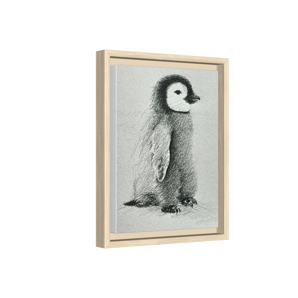 “Alex” Graphite Framed Canvas Print