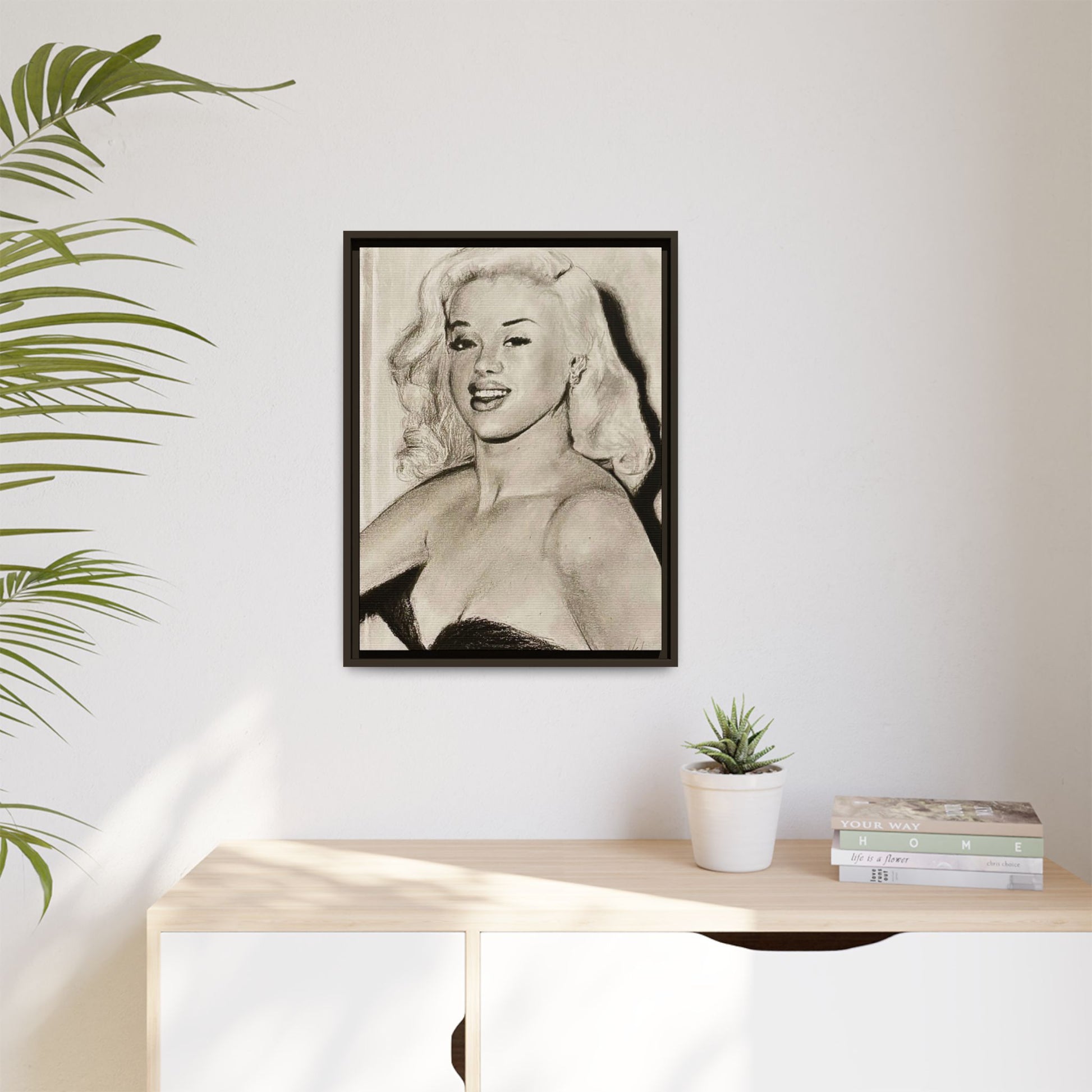 “Diana” Matte Canvas, Framed (Multi-color)