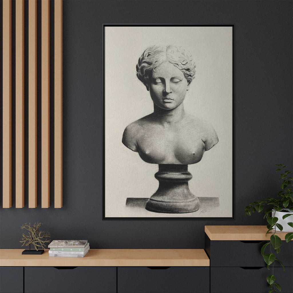 SCULPTURE Matte Canvas, Framed (Multi-color)