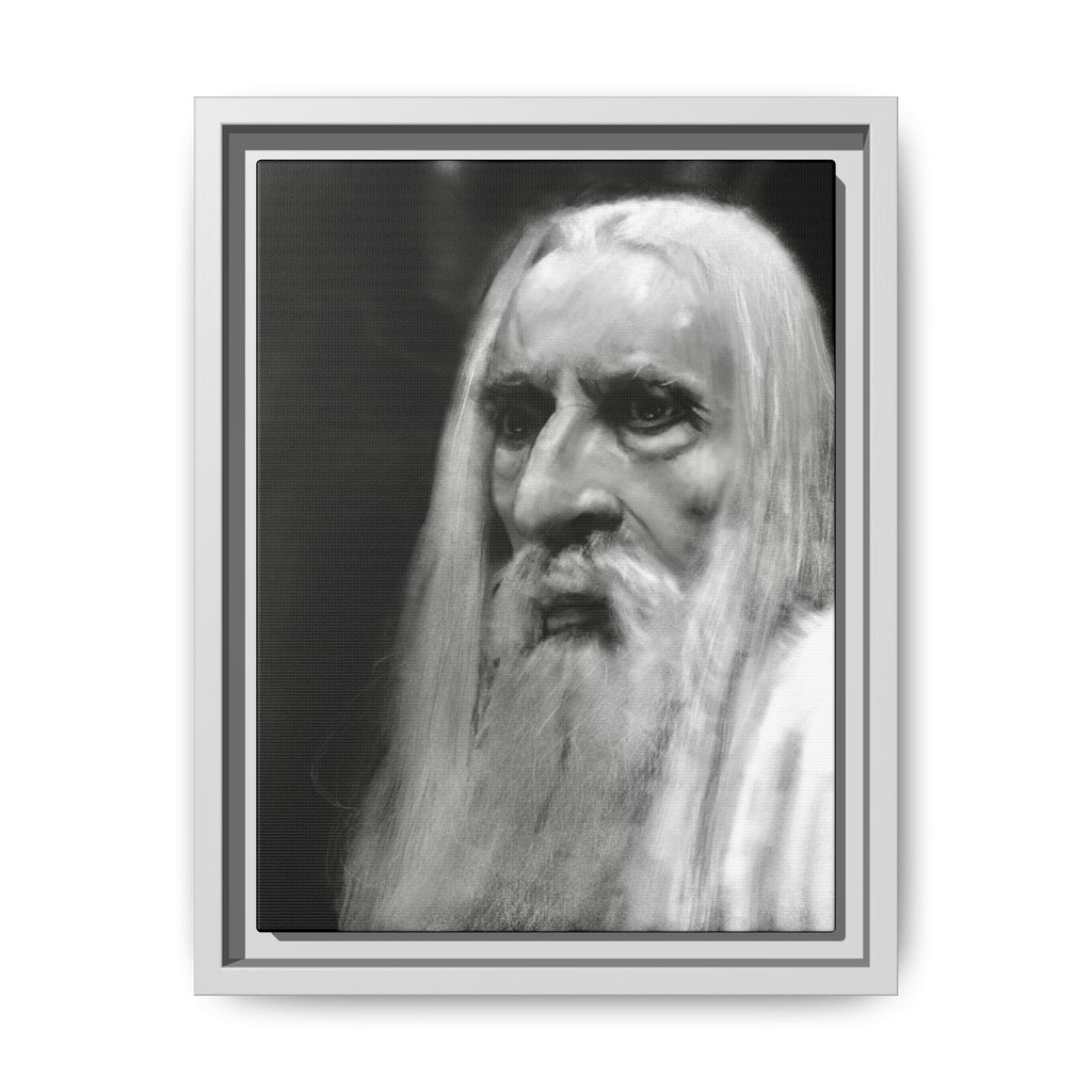 “white wizard” Matte Canvas, Framed (Multi-color)