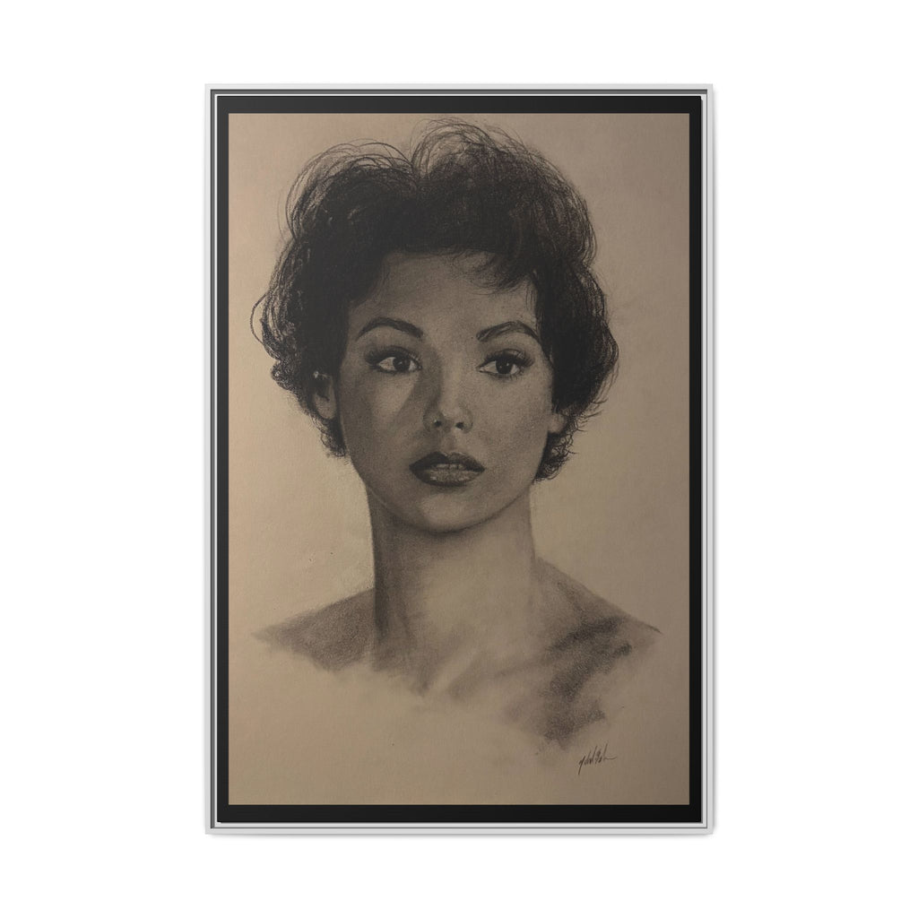 “Still Gaze” Matte Canvas, Framed (Multi-color) PRINT