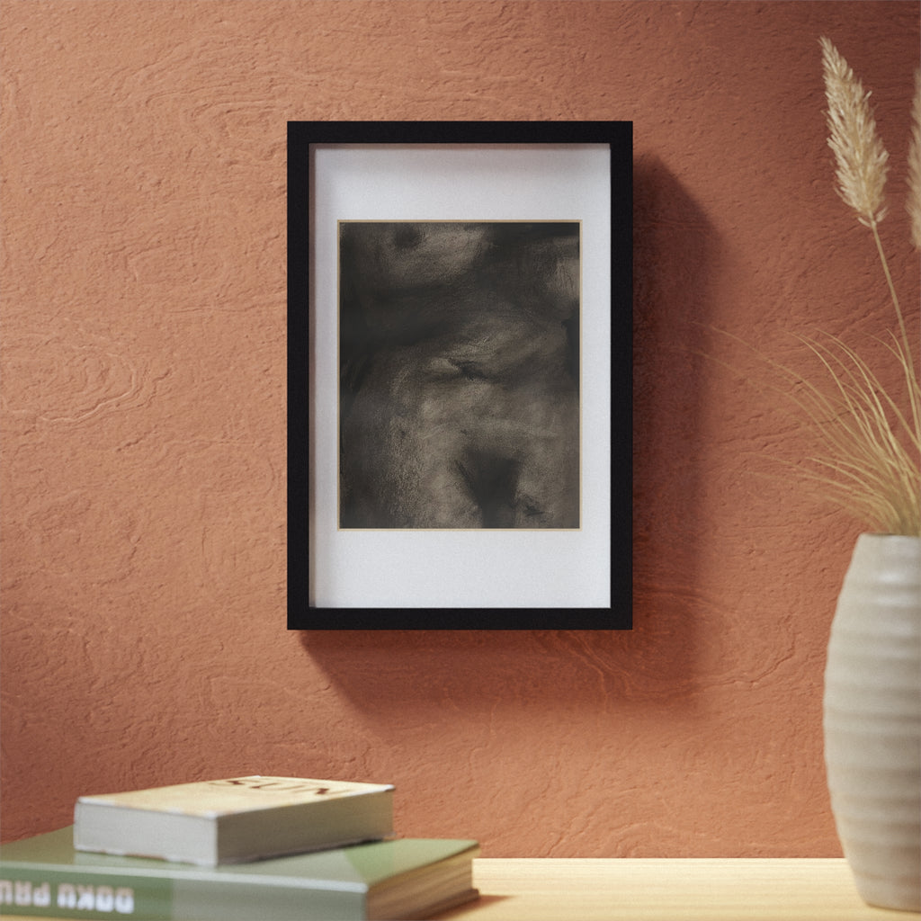 “The Price Of Intuition” Framed Posters, Black