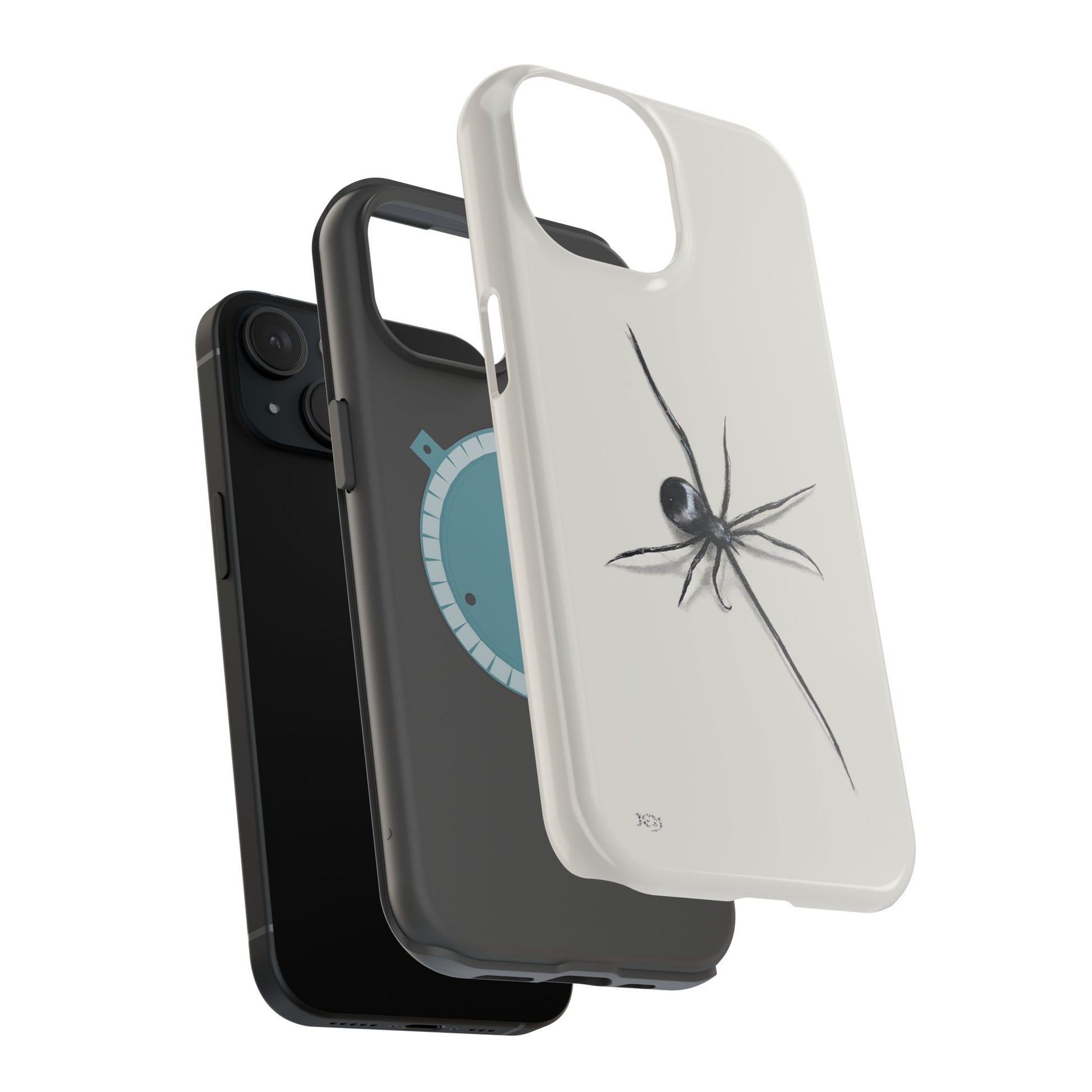 "ICY" Spider Sketch Magnetic Impact-Resistant Phone Case