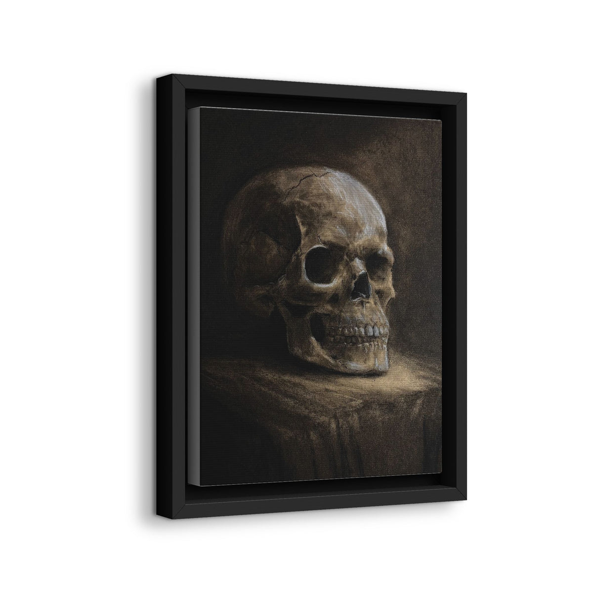 Framed Canvas Skull Portrait Wall Art