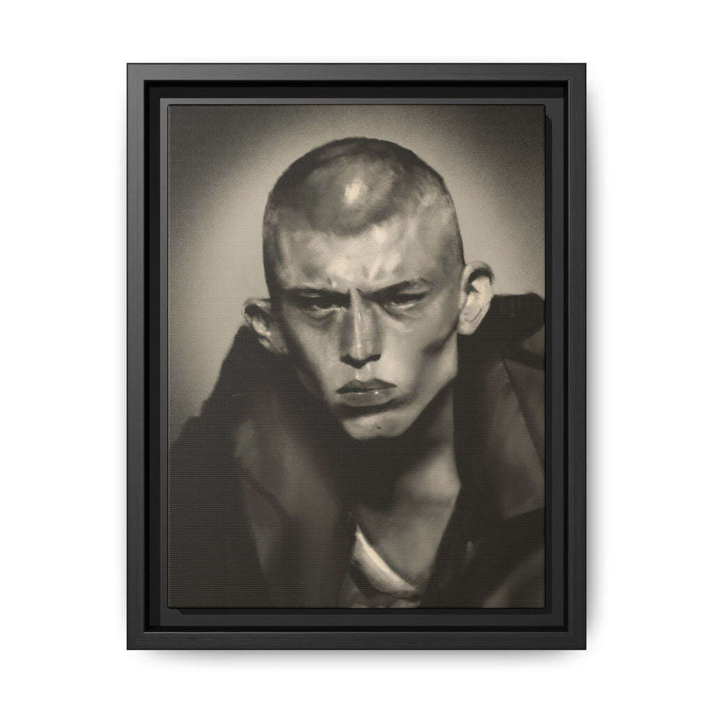“Buzz Cut” Matte Canvas, Framed (Multi-color)