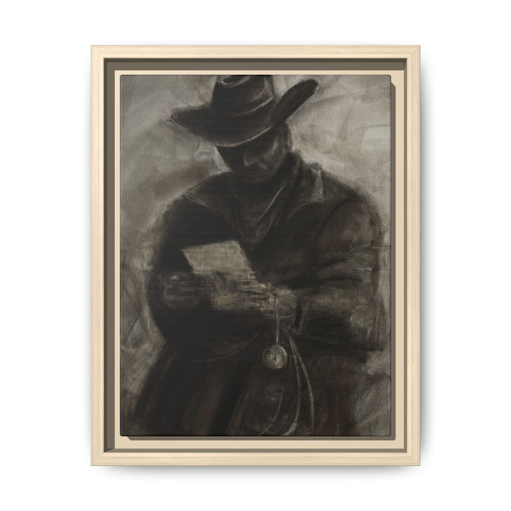 “Cowboy” Matte Canvas, Framed (Multi-color)