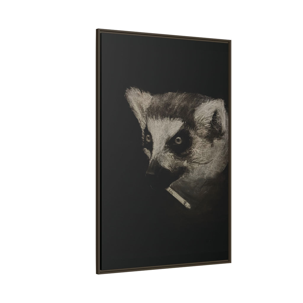“Lemur” Matte Canvas, Framed (Multi-color)
