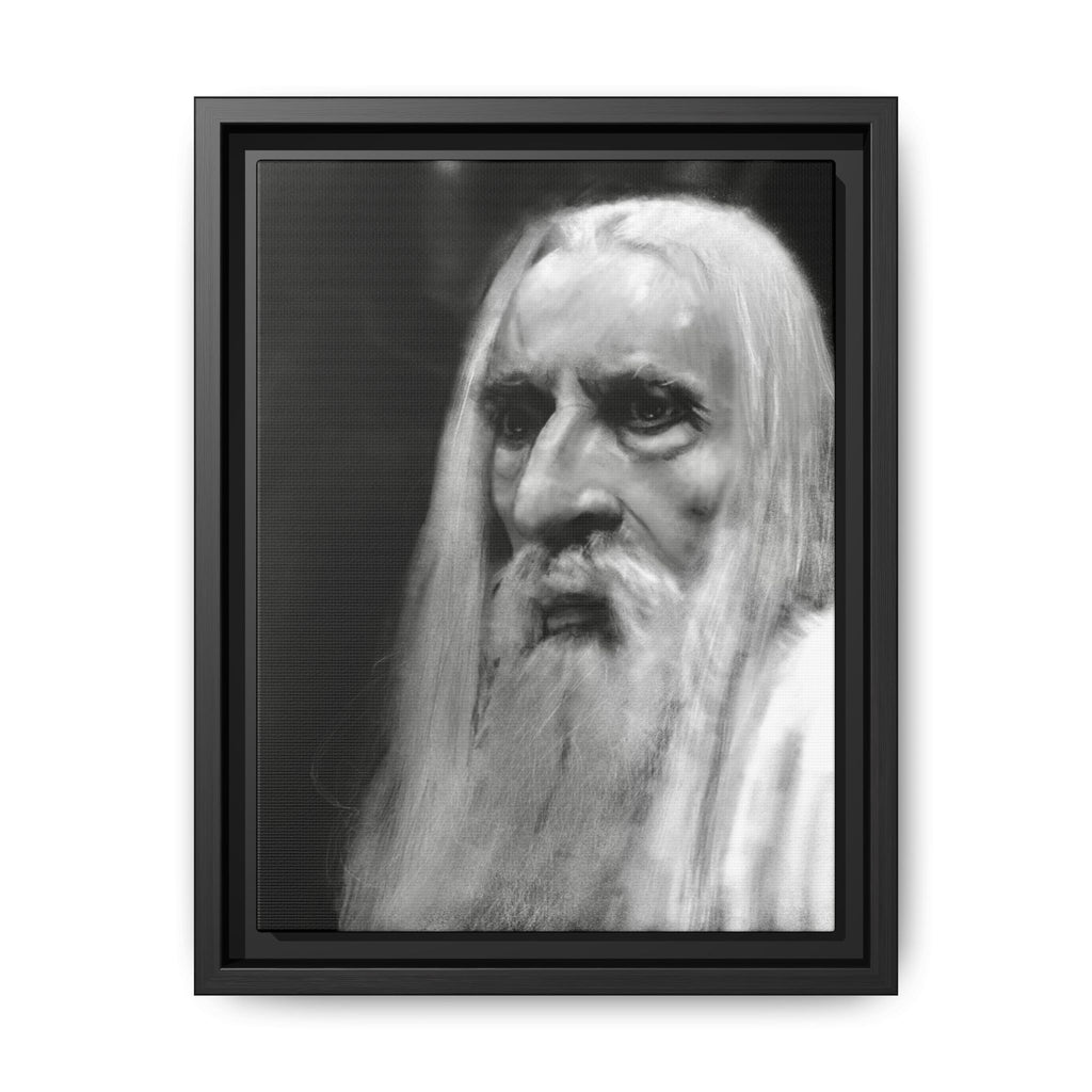 “white wizard” Matte Canvas, Framed (Multi-color)