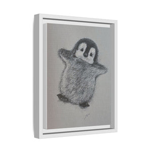 Penguin #2 Matte Canvas, Framed (Multi-color)