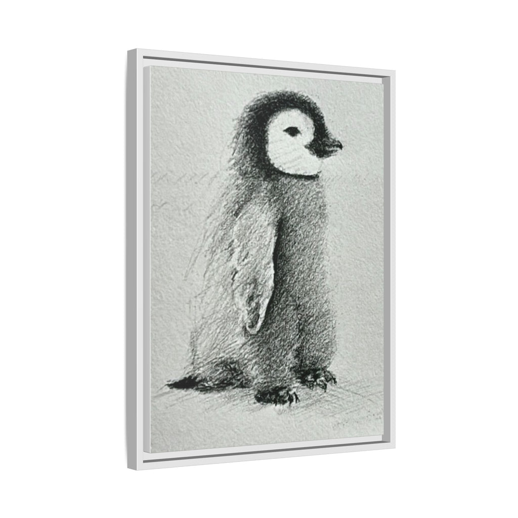 “Alex” Graphite Framed Canvas Print