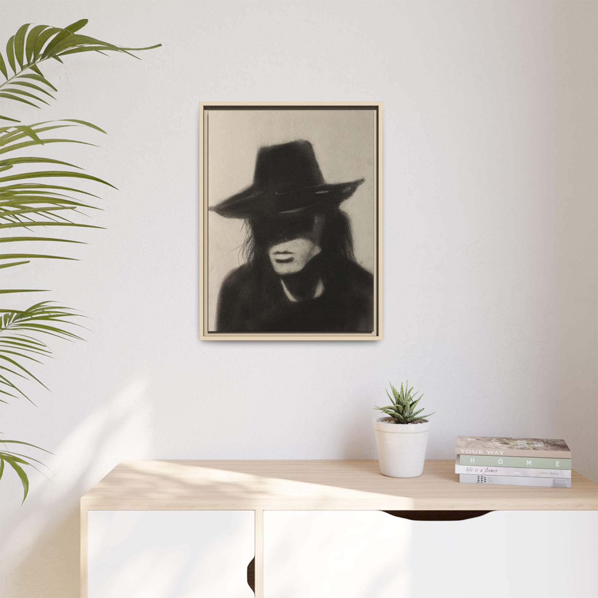 “OUTLAW” Matte Canvas, Framed (Multi-color)