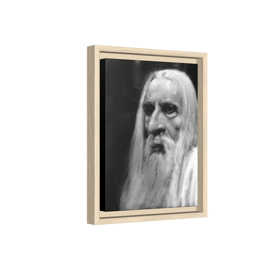 “white wizard” Matte Canvas, Framed (Multi-color)