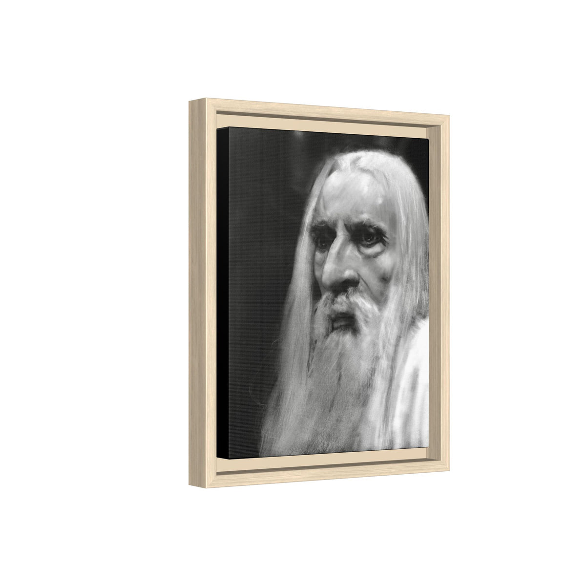 “white wizard” Matte Canvas, Framed (Multi-color)