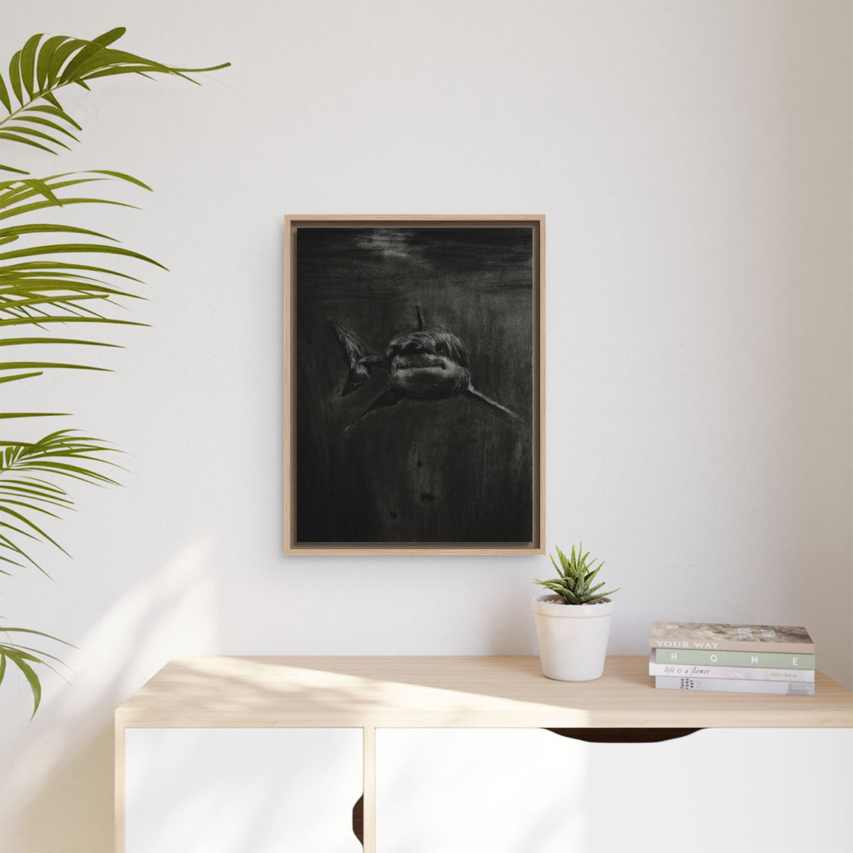 Dark Surrealist Framed Canvas Wall Art