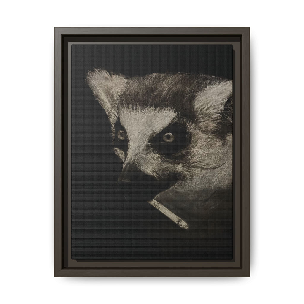 “Lemur” Matte Canvas, Framed (Multi-color)